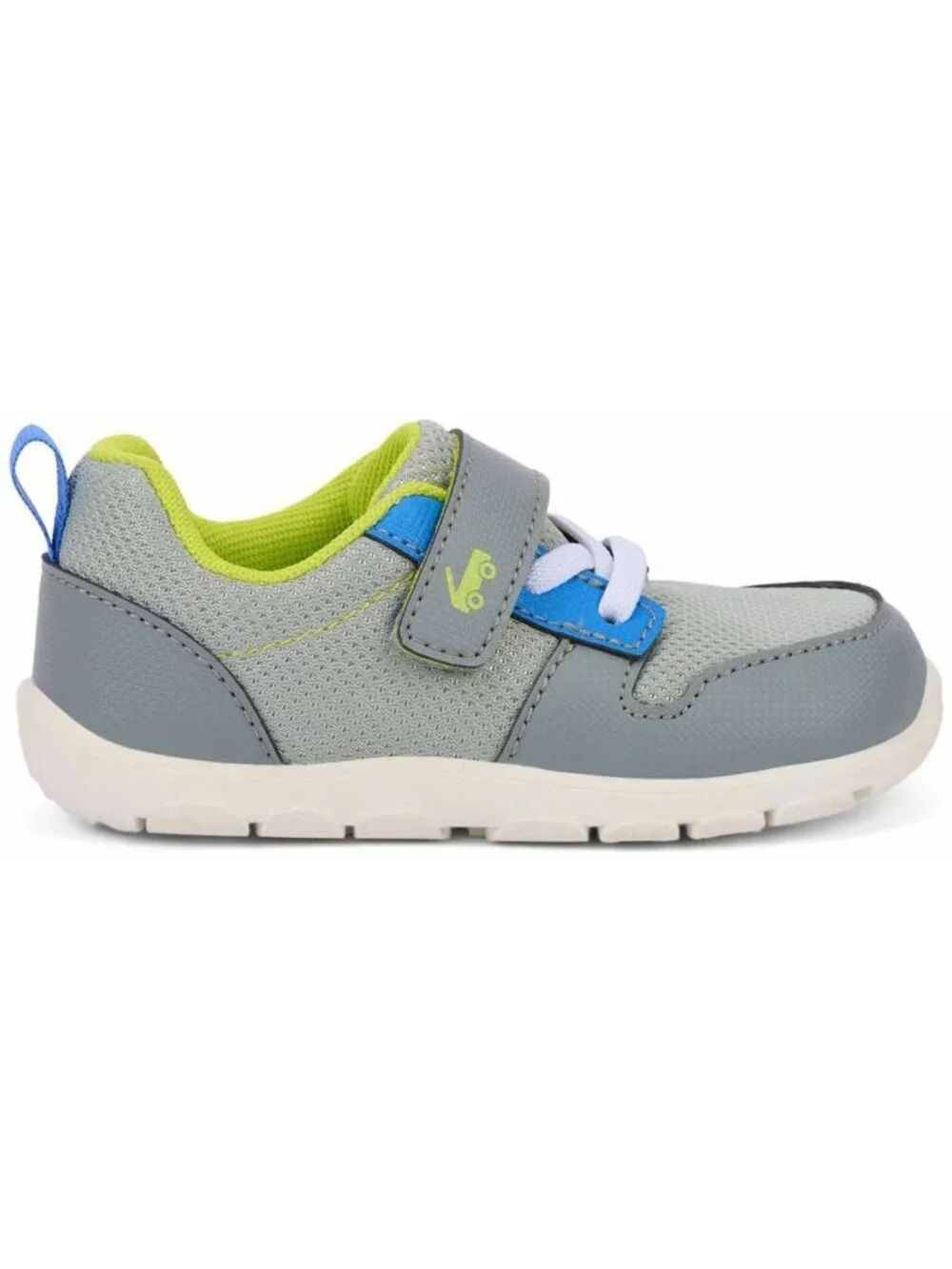 See Kai Run Basics Gray and Lime Toddler Tenny Sneakers Size 4